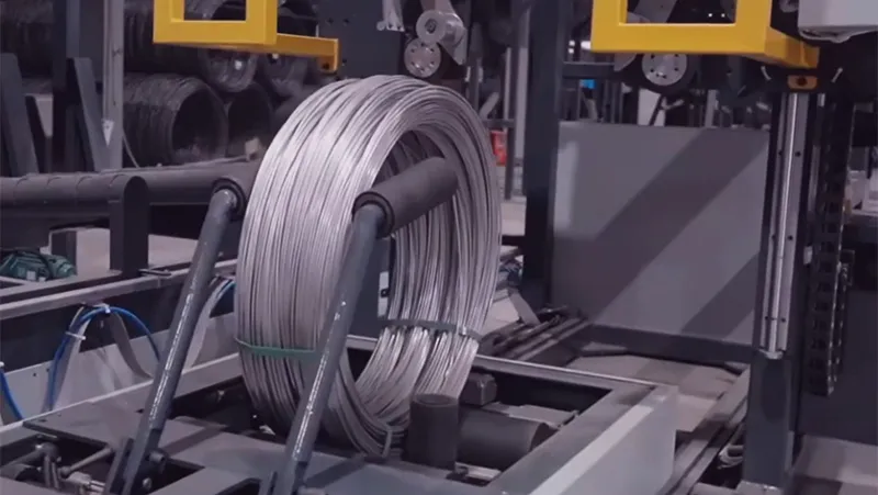 SA-LS-400 Automatic Vertical Wire Coil Packaging Line
